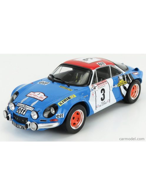 Ixo-Models - Renault Alpine A110 N 3 Rally Tour De Corse 1973 B.Darniche - A.Mahe Blue White Red