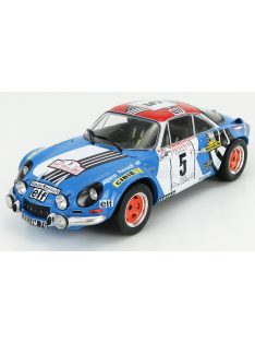   Ixo-Models - RENAULT A110 ALPINE N 5 RALLY TOUR DE CORSE 1973 J.F.PIOT - J.DE ALEXANDRIS BLUE WHITE RED