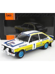   Ixo-Models - FORD ENGLAND ESCORT RS 1800 MKII TEAM ROTHMANS N 1 WINNER RALLY ACROPOLIS 1979 B.WALDEGARD - H.THORSZELIUS WHITE YELLOW BLUE