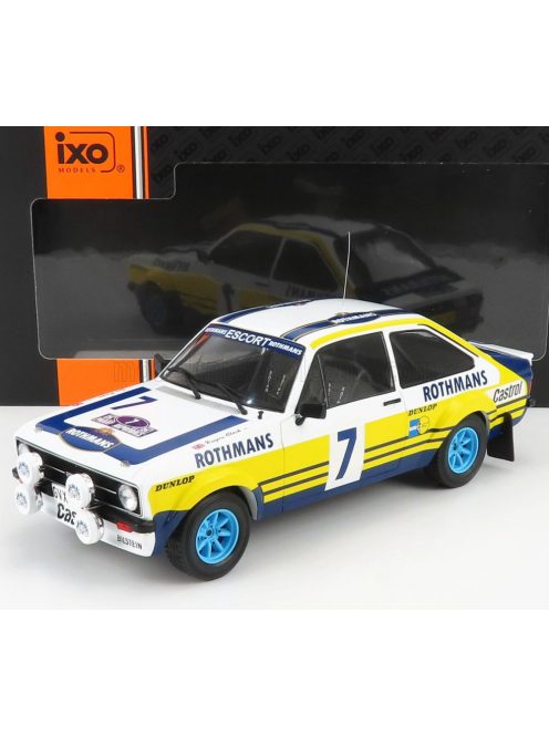 Ixo-Models - FORD ENGLAND ESCORT RS MKII TEAM ROTHMANS N 7 RALLY ACROPOLIS 1979 R.CLARK - J.PORTER WHITE YELLOW BLUE