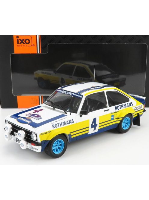 Ixo-Models - FORD ENGLAND ESCORT RS MKII TEAM ROTHMANS N 4 RALLY ACROPOLIS 1979 H.MIKKOLA - A.HERTZ WHITE YELLOW BLUE