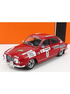   Ixo-Models - SAAB 96 V4 N 1 WINNER RALLY SWEDEN 1973 S.BLOMQUIST - A.HERTZ RED