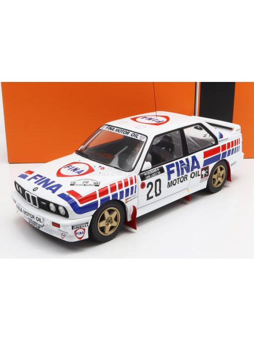 Ixo-Models - BMW 3-SERIES M3 (E30) TEAM BMW FINA N 20 RALLY 1000 LAKES 1989 M.DUEZ - A.LOPES WHITE RED BLUE