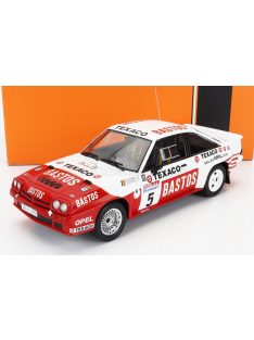   Ixo-Models - OPEL MANTA 400 BASTOS N 5 RALLY YPRES 1985 G.COLSOUL - A.LOPES WHITE RED