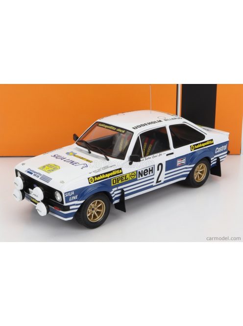 Ixo-Models - Ford England Escort Mkii Rs N 2 Rally Sweden 1982 A.Vatanen - T.Harryman White Blue