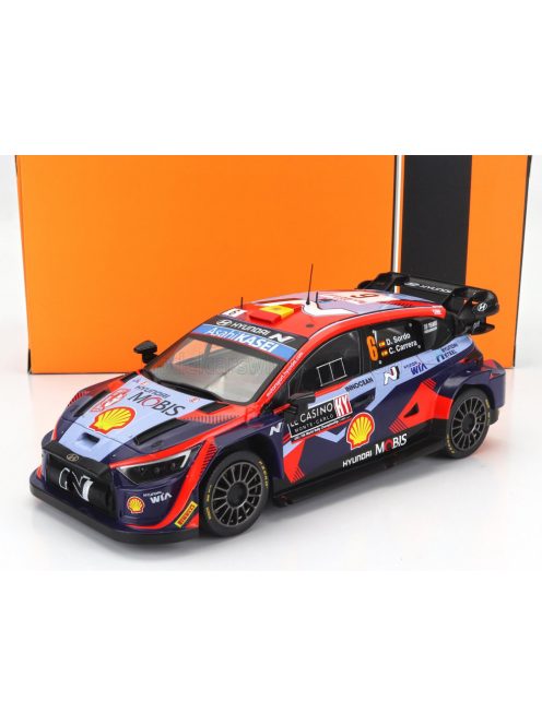 Ixo-Models - HYUNDAI i20 N RALLY1 TEAM SHELL MOBIS WRT N 6 7th RALLY MONTECARLO 2023 DANI SORDO - CANDIDO CARRERA 2 TONE BLUE RED