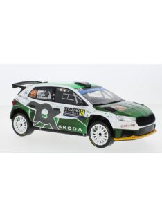   Ixo-Models - SKODA FABIA RS RALLY2 TEAM TOKSPORT WRT2 N 23 RALLY MONTECARLO 2023 OLIVER SOLBERG - ELLIOT EDMONDSON GREEN WHITE