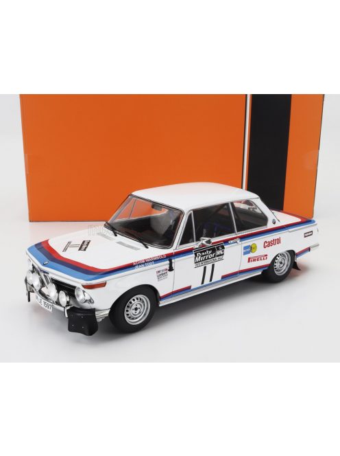 Ixo-Models - BMW 2002 TEAM BMW MOTORSPORT (night version) N 11 RALLY RAC 1973 ACHIM WARMBOLD - JEAN TODT WHITE