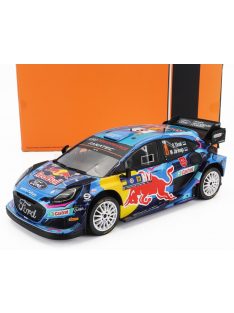   Ixo-Models - FORD ENGLAND PUMA RALLY1 TEAM RED BULL FORD WORLD RALLY M-SPORT N 8 3rd RALLY CENTRAL EUROPEAN 2023 OTT TANAK - MARTIN JARVEOJA BLUE YELLOW RED