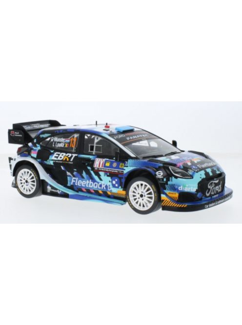 Ixo-Models - FORD PUMA RALLY1 TEAM RED BULL WORLD RALLY M-SPORT N 13 RALLY CENTRAL EUROPEAN 2023 MUNSTER GREGOIRE - LOUKA LOUIS 2 TONE BLUE