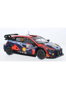   Ixo-Models - HYUNDAI i20 N RALLY1 TEAM SHELL MOBIS WRT N 11 3rd RALLY MONTECARLO 2023 THIERRY NEUVILLE - MARTIJN WYDAEGHE 2 TONE BLUE RED