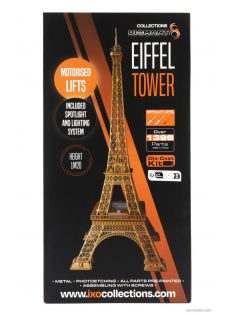   Ixo-Models - Accessories Torre Eiffel Parigi - Eiffel Tower Paris 1889 - Alt.Height 120 Cm - 1396 Pezzi - 1396 Pieces - Included Spotlight And Lighting System Bronze