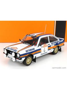   Ixo-Models - Ford England Escort Mkii Rs 1800 Team Rothmans N 4 2Nd Rally Sanremo 1980 A.Vatanen - D.Richards White Blue Yellow