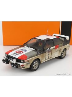   Ixo-Models - Audi Quattro A1 (Night Version) N 1 Winner Rally Rac Lombard 1982 H.Mikkola - H.Hertz White Grey Red