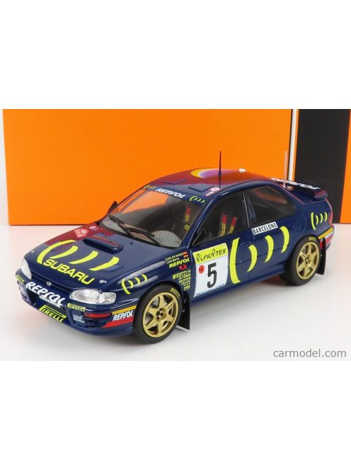 Ixo-Models - Subaru Impreza 555 Repsol N 5 Winner Rally Montecarlo 1995 C.Sainz - L.Moya Blue Yellow