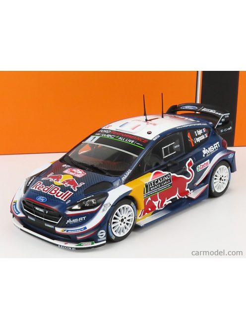 Ixo-Models - Ford England Fiesta Wrc Red Bull N 1 Winner Rally Montecarlo 2018 S.Ogier - J.Ingrassia Blue Yellow Red