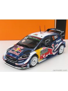   Ixo-Models - Ford England Fiesta Wrc Red Bull N 2 Rally Montecarlo 2018 E.Evans - D.Barrit Blue Yellow Red