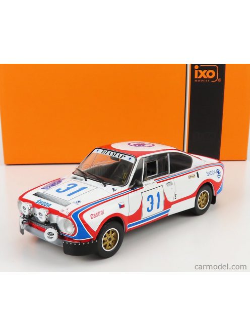 Ixo-Models - Skoda 130Rs (Night Version) N 31 Rally Acropolis 1979 V.Blahna - J.Motal White Red Blue