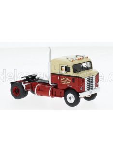   Ixo-Models - KENWORTH BULLNOSE TRACTOR TRUCK 2-ASSI 1950 RED CREAM