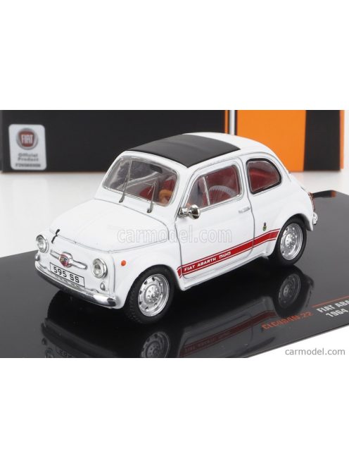 Ixo-Models - Fiat 500 Abarth 595 Ss 1965 White Red