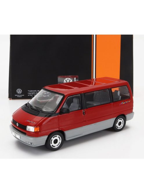 Ixo-Models - VOLKSWAGEN T4 MULTIVAN MINIBUS ALLSTAR 1992 RED GREY