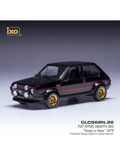 Ixo-Models - 1:43 Fiat Ritmo Abarth Gr.2 Ready To Race Black 1979 - IXO