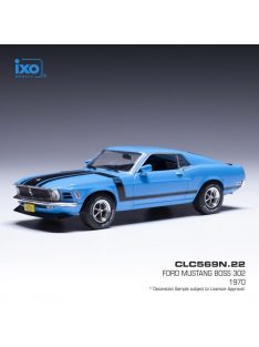   Ixo-Models - 1:43 Ford Mustang Boss 302 Bright Blue and Black 1970 - IXO