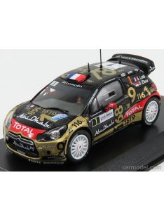   Ixo-Models - Citroen Citroen Ds3 Abu Dhabi Wrc N 1 Rally France 2013 S.Loeb - D.Elena Matt Black Gold Red