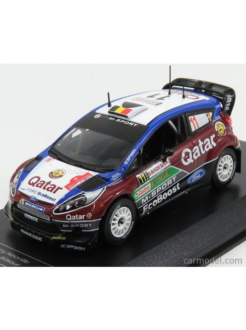 Ixo-Models - Ford England Fiesta Rs Wrc N 11 Rally Sardegna Italy 2013 T.Neuville - N.Gilsoul Bordeaux Blue White