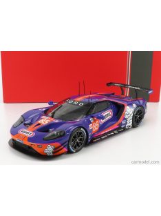   Ixo-Models - Ford Usa Gt Ford Ecoboost 3.5L Turbo V6 Team Keating Motorsport N 85 24H Le Mans 2019 B.Keating - J.Bleekemolen - F.Fraga Purple Orange