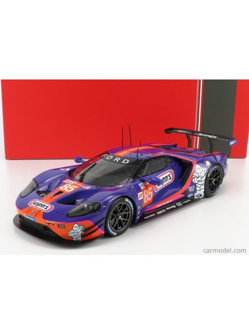 Ixo-Models - Ford Usa Gt Ford Ecoboost 3.5L Turbo V6 Team Keating Motorsport N 85 24H Le Mans 2019 B.Keating - J.Bleekemolen - F.Fraga Purple Orange