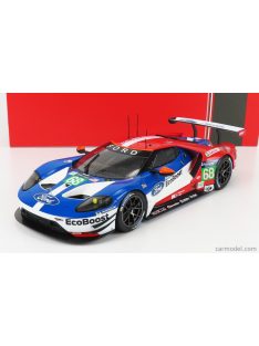   Ixo-Models - Ford Usa Gt 3.5L Turbo V6 Team Ford Chip Ganassi Usa Lhd N 68 Winner Lmgte Pro Class 24H Le Mans 2016 J.Hand - D.Muller - S.Bourdais Blue Red White