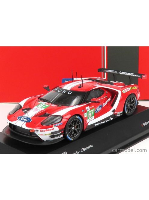 Ixo-Models - Ford Usa Gt Ford Ecoboost 3.5L Turbo V6 Team Ford Chip Ganassi Uk N 67 4Th Lmgte Pro Class 24H Le Mans 2019 H.Tincknell - A.Priaulx - J.Bomarito Red White