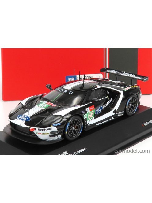 Ixo-Models - Ford Usa Gt Ford Ecoboost 3.5L Turbo V6 Team Ford Chip Ganassi Uk N 66 6Th Lmgte Pro Class 24H Le Mans 2019 S.Muicke - O.Pla - B.Johnson Black White