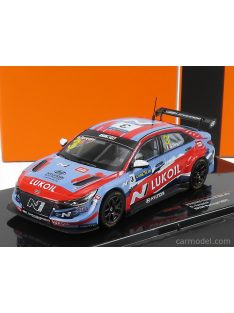   Ixo-Models - Hyundai Elantra N Tcr Team Lukoil N 3 Wtcr Portugal 2021 G.Tarquini Light Blue Red