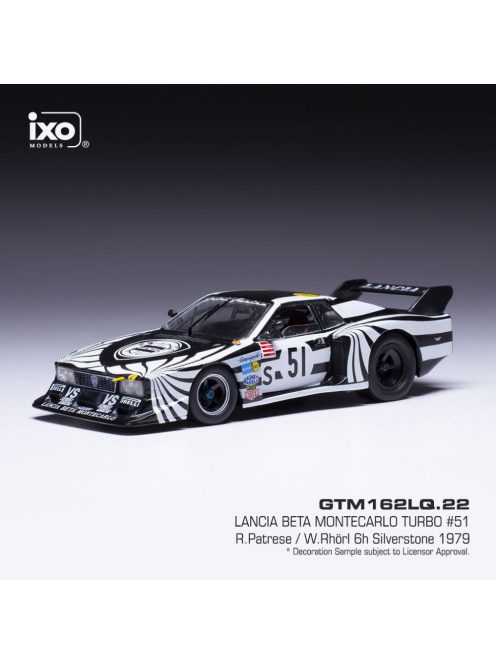 Ixo-Models - 1:43 Lancia Beta Montecarlo Turbo, No.51, Sports car World Champion Ship, 6h Silverstone, R.Patrese/W.Röhrl, 1979 – IXO