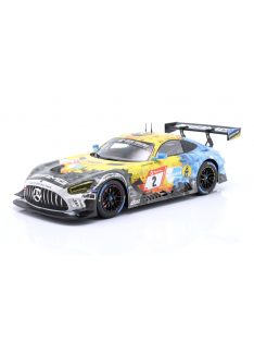   Ixo-Models - MERCEDES BENZ AMG GT3 EVO TEAM HRT N 2 24h NURBURGRING 2020 YELMER BUURMAN - HUBERT HAUPT - NICO BASTIAN - PHILIP ELLIS YELLOW BLUE BLACK