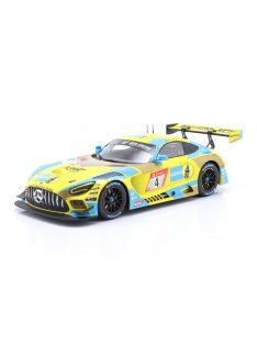   Ixo-Models - MERCEDES BENZ AMG GT3 EVO TEAM HRT N 4 24h NURBURGRING 2021 ADAM CHRISTODOULOU - MARO ENGEL - MANUEL METZGER - LUCA STOLZ YELLOW LIGHT BLUE