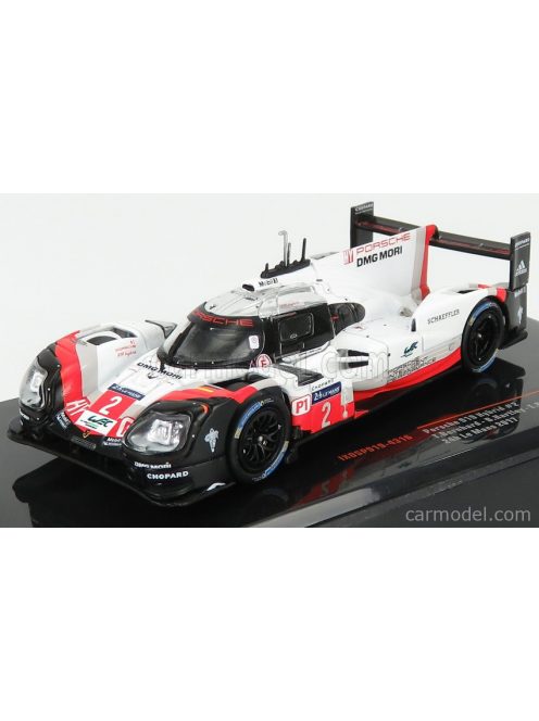 Ixo-Models - Porsche 919 Hybrid 2.0L Turbo V4 Team Porsche N 2 Winner 24H Le Mans 2017 T.Bernhard - E.Bamber - B.Hartley White Red Black