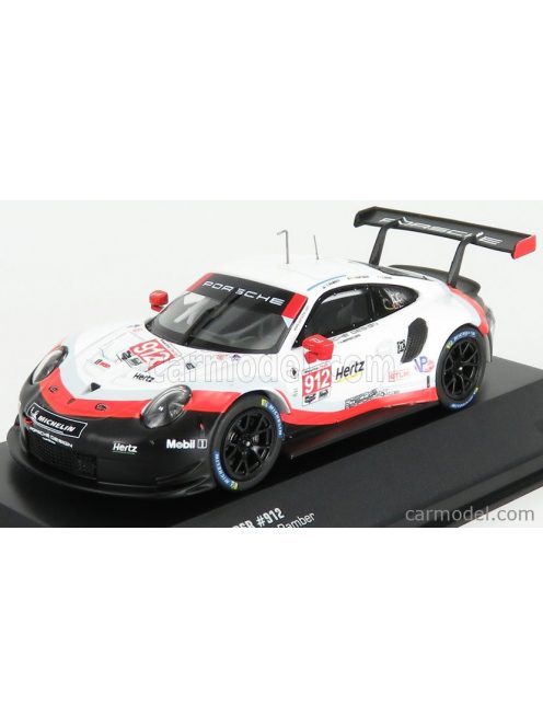 Ixo-Models - Porsche 911 991 Rsr Porsche Gt Team N 912 3Rd Gtlm Class 24H Daytona 2018 E.Bamber - L.Vanthoor - M.Jaminet White