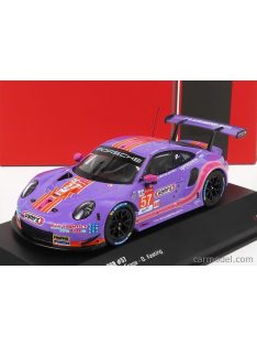   Ixo-Models - Porsche 911 991 Rsr 4.0L Team Project-1 N 57 24H Le Mans 2020 J.Bleekemolen - F.Fraga - B.Keating Purple Orange