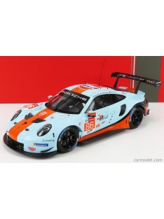   Ixomodels - Porsche 911 991 Rsr 4.0L Team Gulf Racing N 86 24H Le Mans 2018 M.Wainwright - B.Barker - A.Davison Light Blue Orange