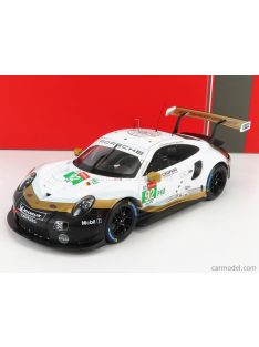   Ixo-Models - Porsche 911 991 Rsr 4.0L Flat-6 Porsche Gt Team N 92 24H Le Mans 2019 M.Christensen - K.Estre - L.Vanthoor White Black Gold