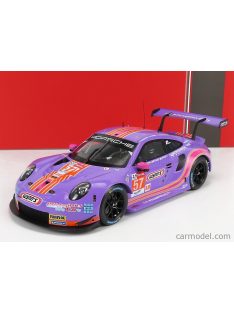   Ixo-Models - Porsche 911 991 Rsr 4.0L Team Project-1 N 57 24H Le Mans 2020 J.Bleekemolen - F.Fraga - B.Keating Purple Orange