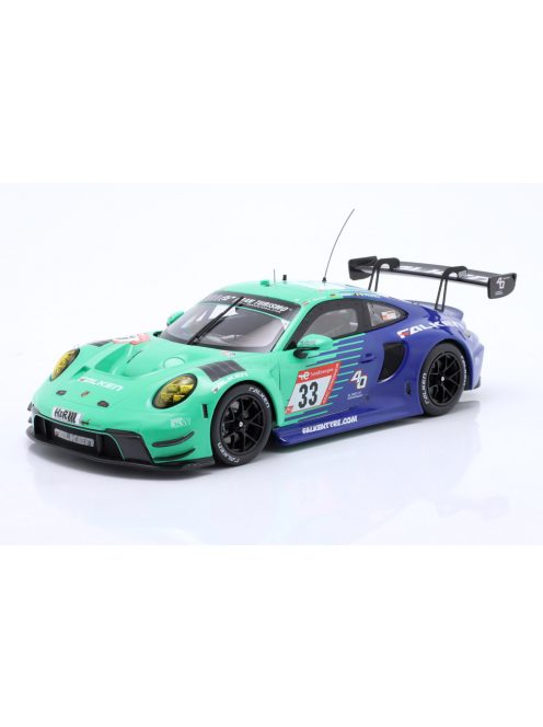 Ixo-Models - PORSCHE 911 992 GT3 R TEAM FALKEN MOTORSPORTS N 33 24h NURBURGRING 2023 ALESSIO PICARIELLO - KLAUSBACHLER - SVEN MULLER GREEN BLUE