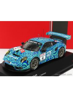   Ixo-Models - Porsche 911 Gt3 R Falken Camouflage Design N 4 Vln Nurburgring 2018 Ragginger - Tandy - Vanthoor Light Blue