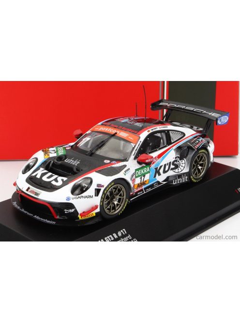 Ixo-Models - Porsche 911 991-2 Gt3-R Team Kus Bernhard N 17 Adac Gt Masters 2019 K.Bachler - T.Bernhard White Red Black