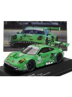   Ixo-Models - PORSCHE 911 992 GT3 R TEAM AO RACING N 80 IMSA USA GTD CLASS 12h SEBRING 2023 PHILLIP JEFFREY HYETT - GUNNAR JEANNETTE - SEBASTIAN PRIAULX GREEN