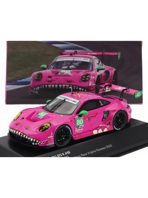 Ixo-Models - PORSCHE 911 992 GT3 R TEAM AO RACING N 80 IMSA USA GTD CLASS RACE VIRGINIA RECEWAY 2023 PHILLIP JEFFREY HYETT - SEBASTIAN PRIAULX LILLAC