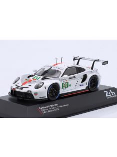   Ixo-Models - PORSCHE 911 991-2 4.2L TEAM PORSCHE GT N 91 WINNER LMGTE PRO CLASS 24h LE MANS 2022 GIANMARIA BRUNI - RICHARD LIETZ - FREDERIC MAKOWIECKI WHITE GREY RED